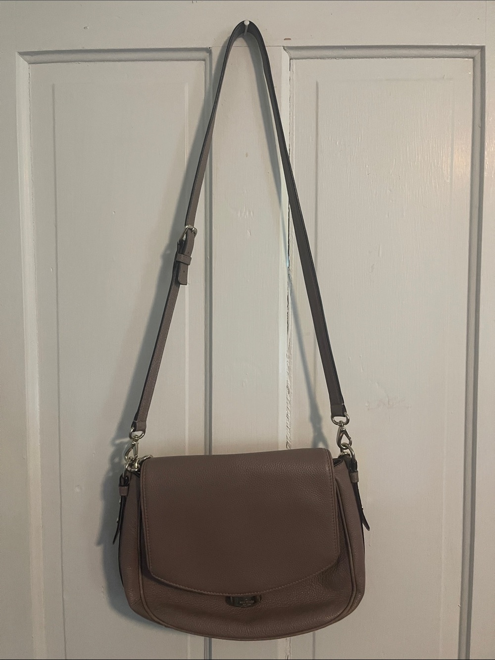 kate spade Taupe Leather Crossbody Bag